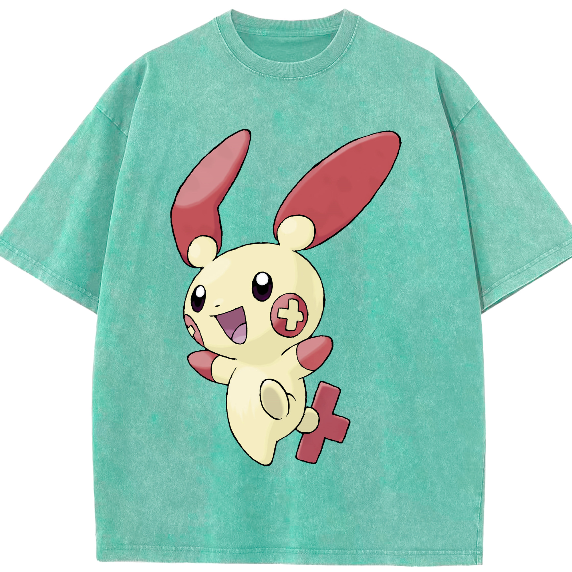 （画像用） ポケットモンスター Pokémon 綿100% ヴィンテージ風 半袖Tシャツ（フロントプリント）